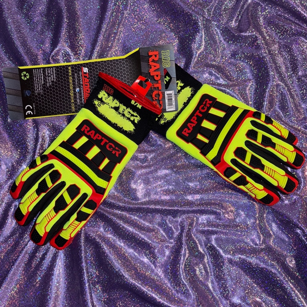 Rig Raptor Neon Work Gloves - Picture 10 of 11